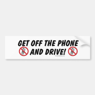 Få av telefonen och kör bildekal