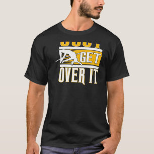 Få bara över backprint Track och Fält High Ju T Shirt