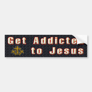 Få beroende till Jesus Bildekal