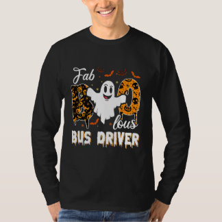 Fa Boo Lous Buss Driver Cute Ghost Halloween T Shirt