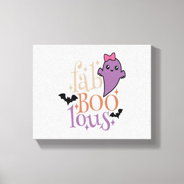 Fa BOO Lous Fa BOO Lous Halloween Ghost Canvastryck (Framsida)