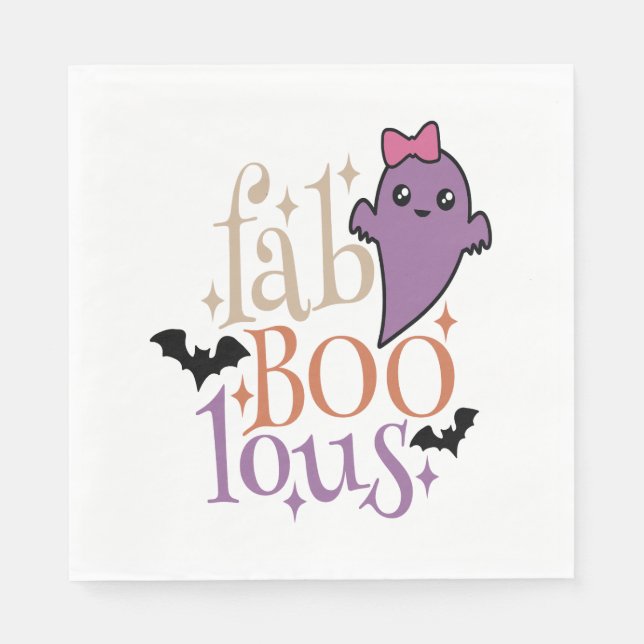 Fa BOO Lous Fa BOO Lous Halloween Ghost Pappersservett (Framsidan)