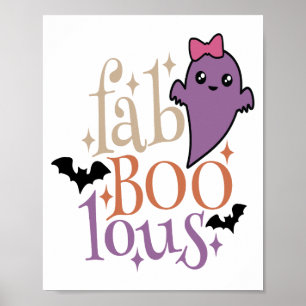 Fa BOO Lous Fa BOO Lous Halloween-spöke Poster