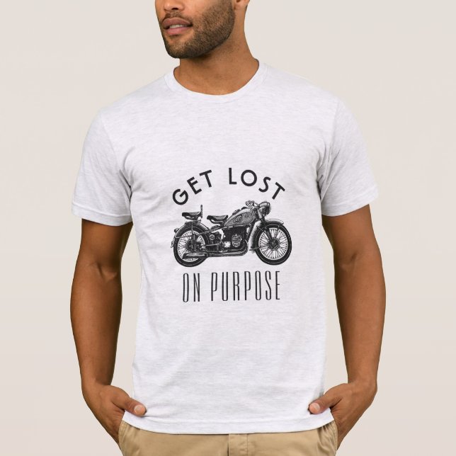 Få borttappad ämnar på - Zenmotorcykeln T Shirt (Framsida)