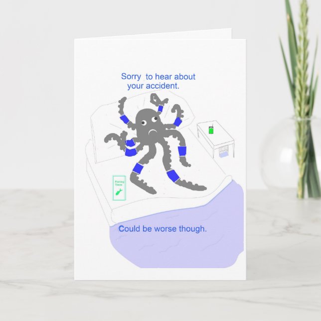 Få brunnen efter olycka kort (Framsida)