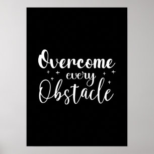 Få bukt med varje hinder - Gym, Hustle, Success Poster