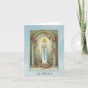 Få den väl snart religiösa bönen det jungfruliga kort