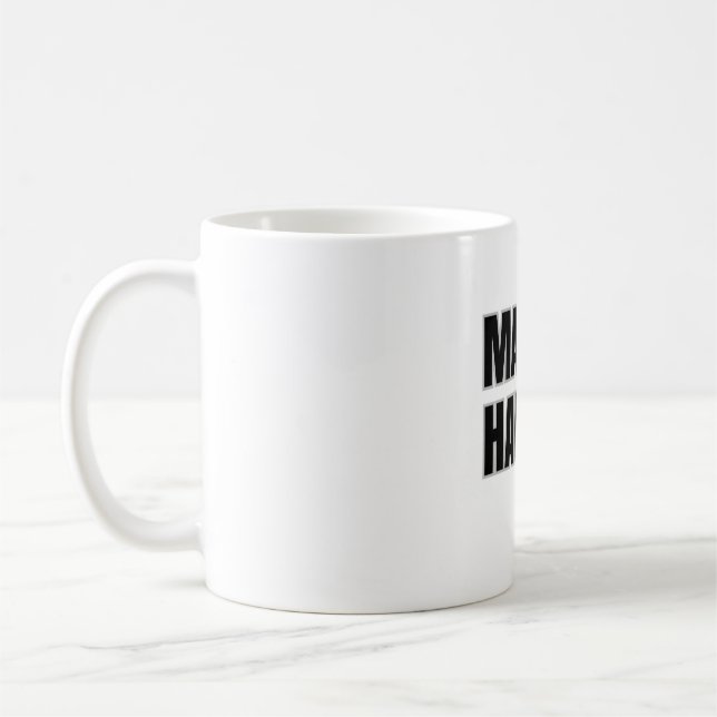 Få det att hända-mugg kaffemugg (Vänster)
