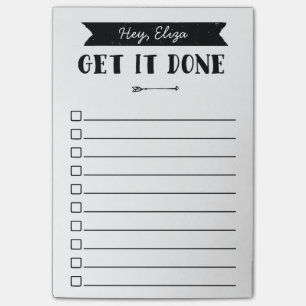 Få det klart att göra-lista Pil Anpassat nam Post-it Block