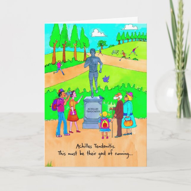 Få det väl kortet för springer - Achilles Kort (Framsida)