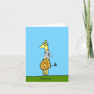 Få det väl snart giraffkortet kort