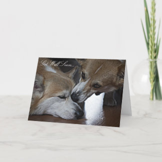 Få det väl snart hälsningkortet kort