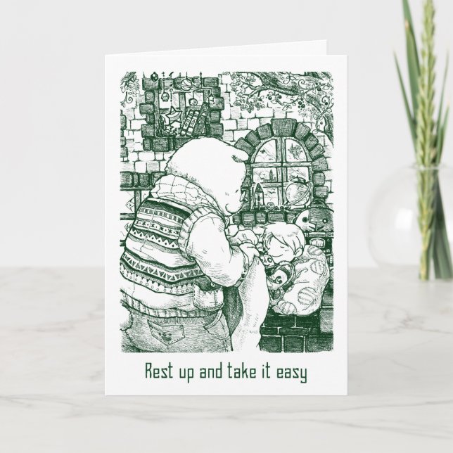 Få det väl snart kortet - Siesta Kort (Framsida)