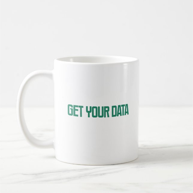 Få din data | Informationssökare Analysdesign Kaffemugg (Vänster)