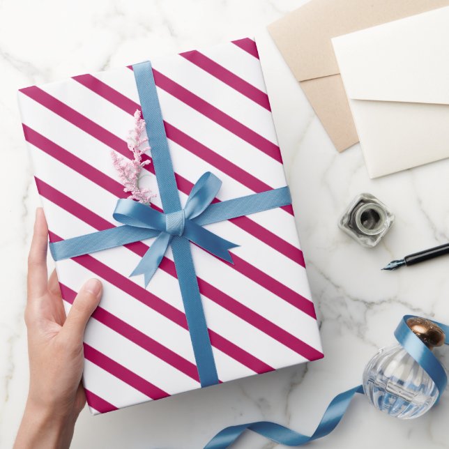 Få din gåva att blomstra i djup rosa presentpapper (Gifting)