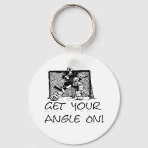 Få din hockeyGoalie Keychain för vinkeln på - Nyckelring