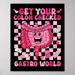Få din kolon undersökt Gastro World GI Tech Sjuksk Poster