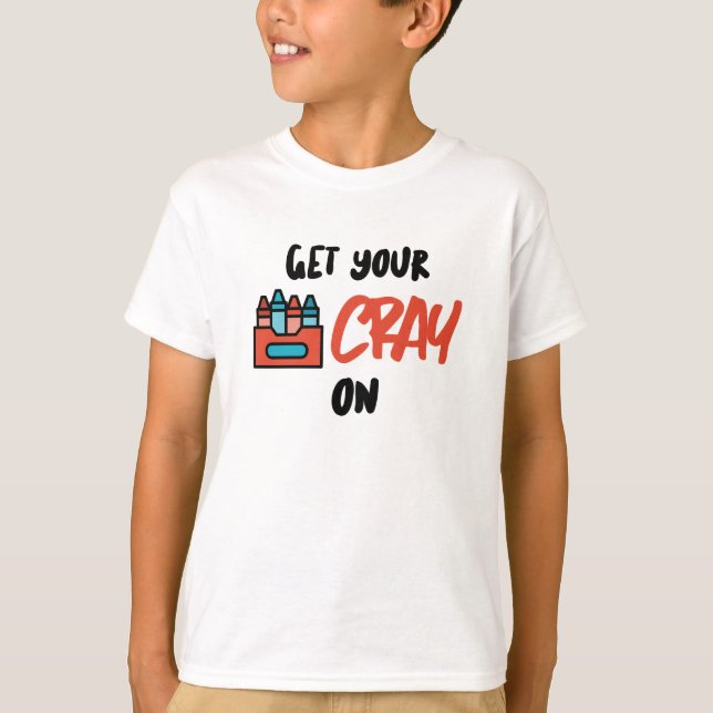 Få din krita på  t shirt (Framsida)