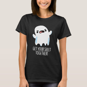 Få Din Sida Tillsammans Rolig Spök Puns Mörk BG T Shirt