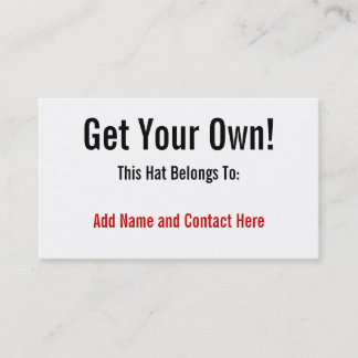 Få ditt eget! visitkort