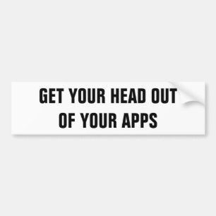 Få ditt huvud ut ur din Apps Bildekal