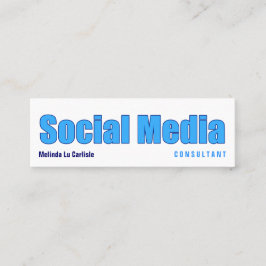 Få effekt socialt massmedia som konsulenten med QR Mini Visitkort