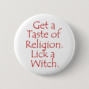Få en smak av religion.en knapp