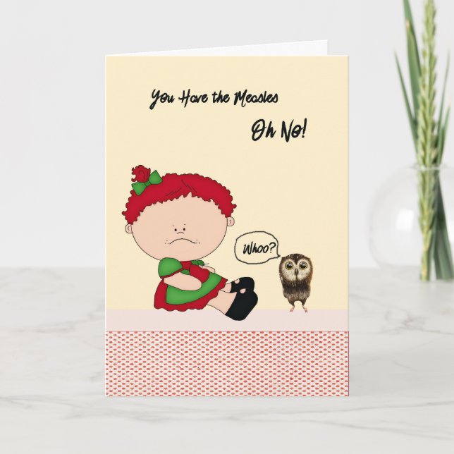 Få ett bra kort för barn med mässling (Framsida)