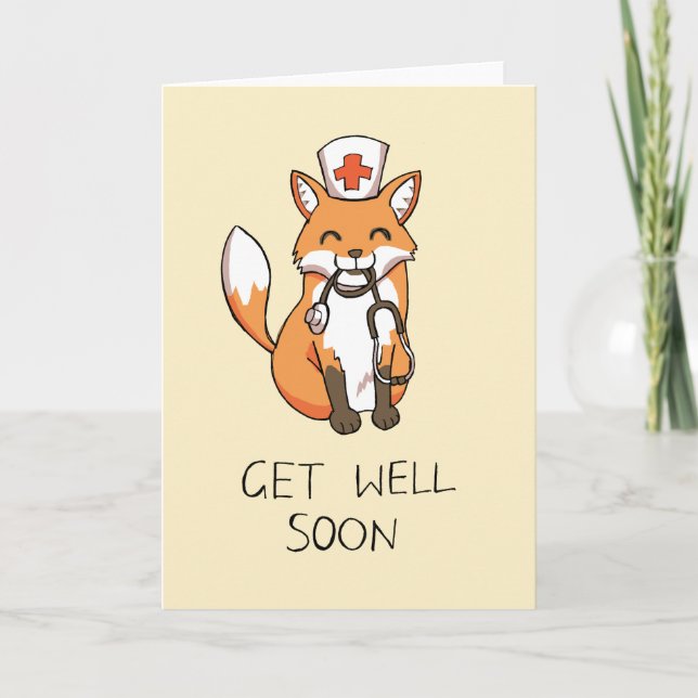 Få ett bra kort snart med Fox sjuksköterska (Framsida)