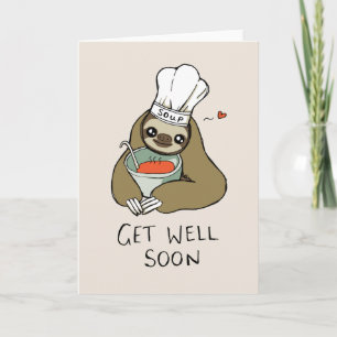 Få ett bra kort snart med Soppa Sloth