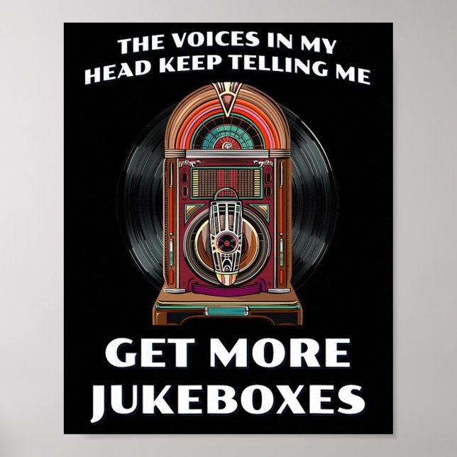 Få fler jukebox för vinyljukboxar på 1950-talet poster (Framsidan)