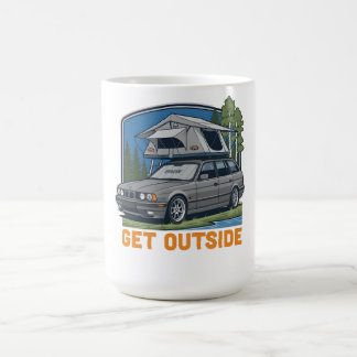 Få fram BMW E34 Touring T-Shirt | E34 Wagon Kaffemugg