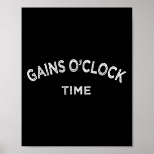 Få god tid på O-klockan för PowerLyftande boskapsu Poster