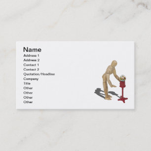 Få Gumball från utmatare Visitkort