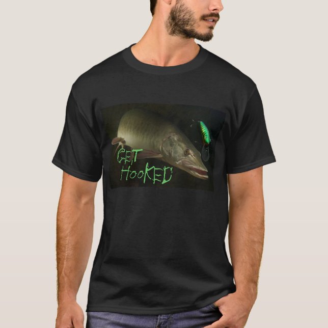 Få hakad Muskellunge T T Shirt (Framsida)
