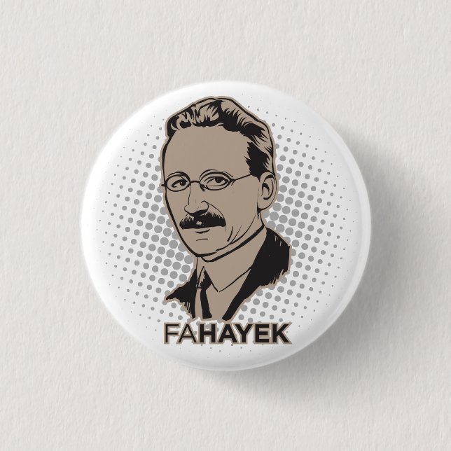 FA Hayek knäppas Knapp (Framsida)