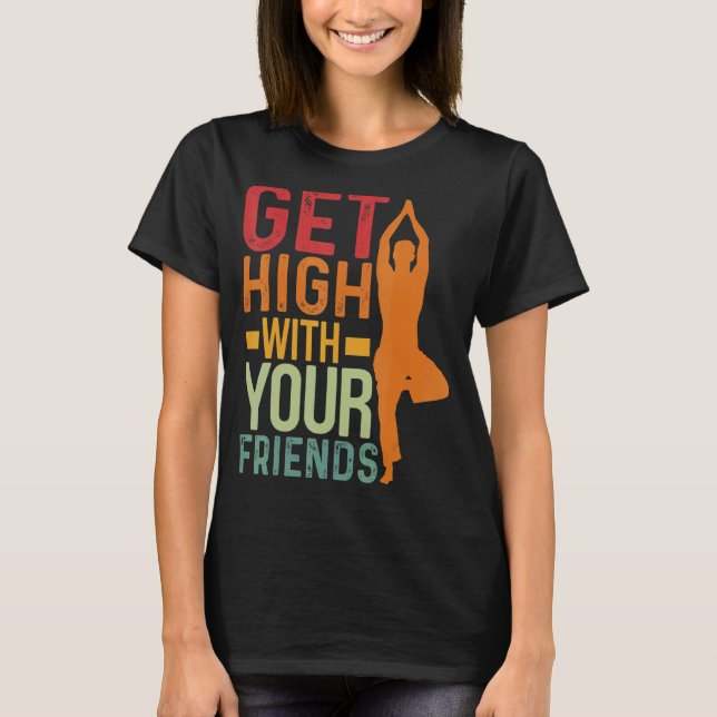 Få hög med dina vänner i Acroyoga T Shirt (Framsida)