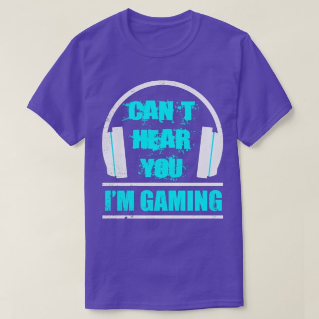 Få höra dig spela spel t shirt (Design framsida)