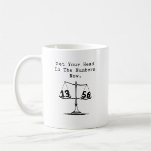 Få huvudet in i matematiken kaffemugg