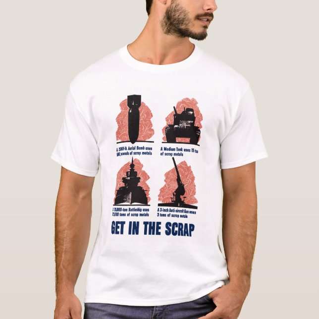 Få i skrota -- WW2 T-shirt (Framsida)