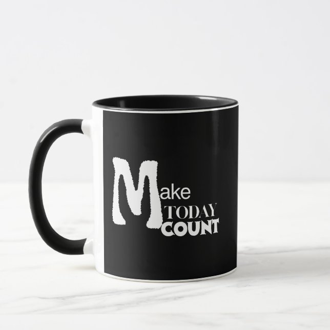 Få Idag Att Räkna Daglig Fokus Mugg (Vänster)