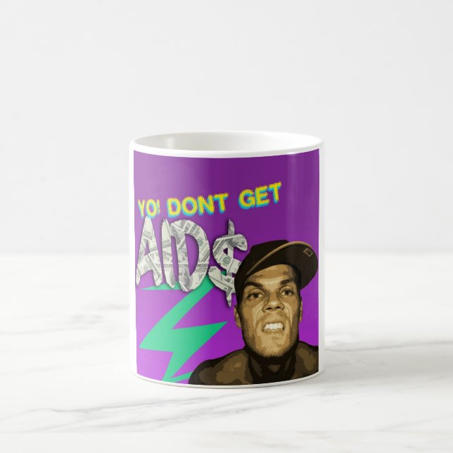 FÅ INTE AIDS MUGGEN KAFFEMUGG (Center)