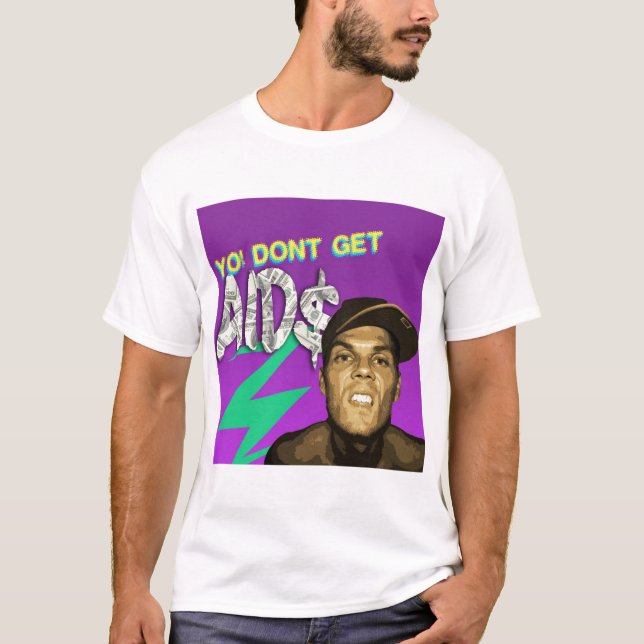 FÅ INTE AIDS TEE SHIRT (Framsida)