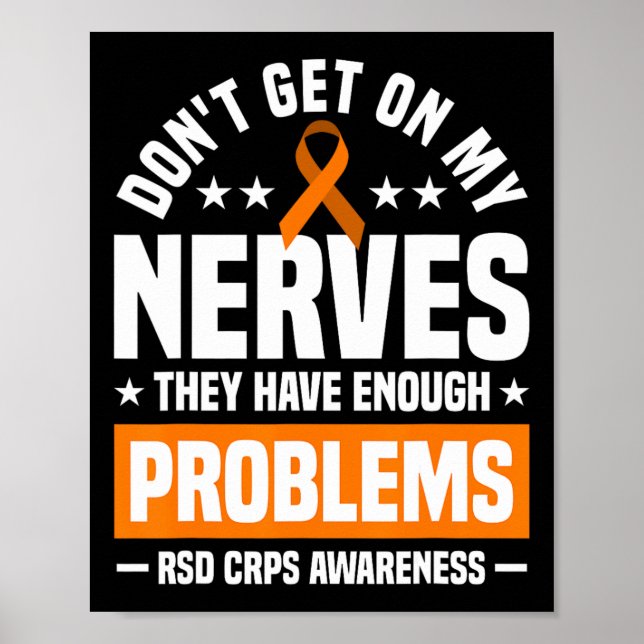Få inte kännedom om mina Nerves RSD Crps Poster (Framsidan)