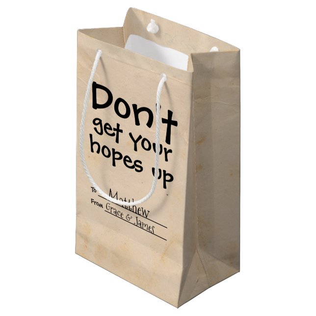 Få inte upp dina förhoppningar Humor (Framsidan Vinklad)