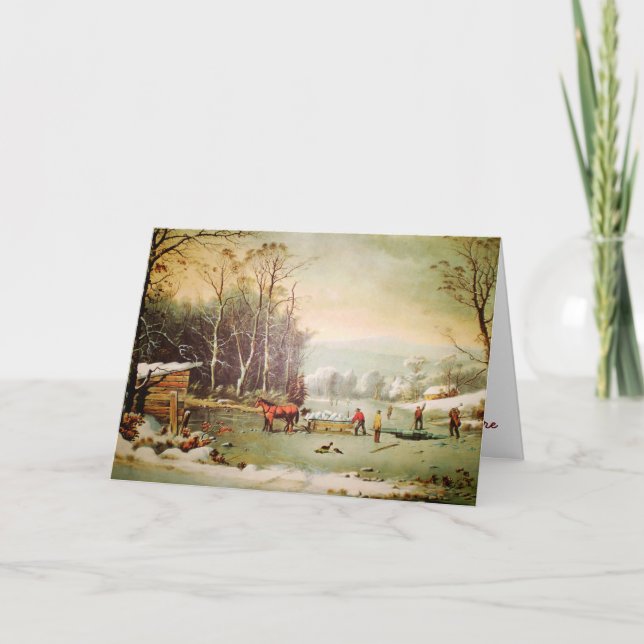 Få ishälsningkortet helgkort (Framsida)