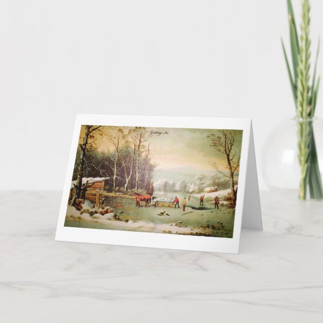 Få ishälsningkortet helgkort (Framsida)