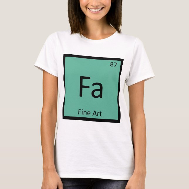 Fa - Kemiskt Periodiskt System Symbol för Finkemi Tröja (Framsida)