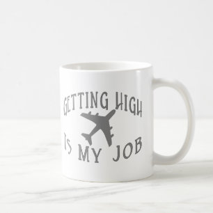 Få kickflygbolag pilot- kaffemugg