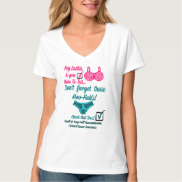 Få kontrollerad! Kvinnlig cancermedvetenhet! 2 Tee Shirt